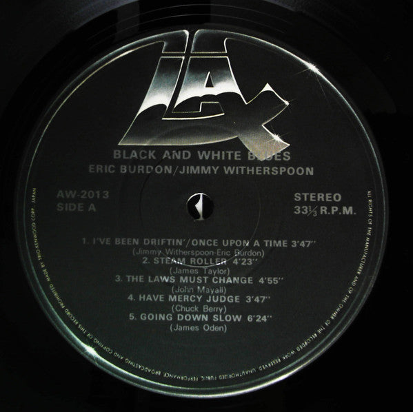 Eric Burdon - Black & White Blues (Vinyl, LP, Album, Reissue) Very Good Plus (VG+) / Very Good Plus (VG+)