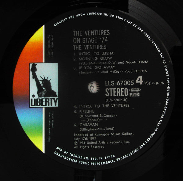 The Ventures - The Ventures On Stage '74 (2xVinyl, LP) Very Good (VG) / Very Good (VG)
