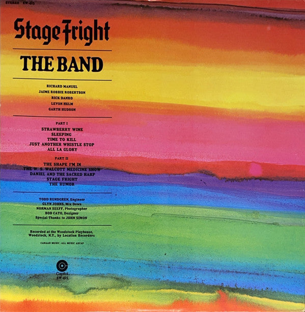 The Band - Stage Fright (Vinyl, LP, Album, Reissue) Very Good Plus (VG+) / Near Mint (NM or M-)