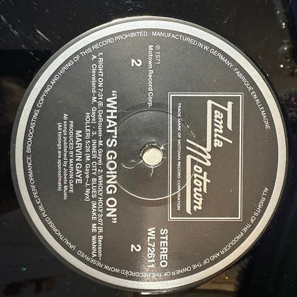 Marvin Gaye - What's Going On (Vinyl, LP, Album, Reissue) Very Good (VG) / Near Mint (NM or M-)