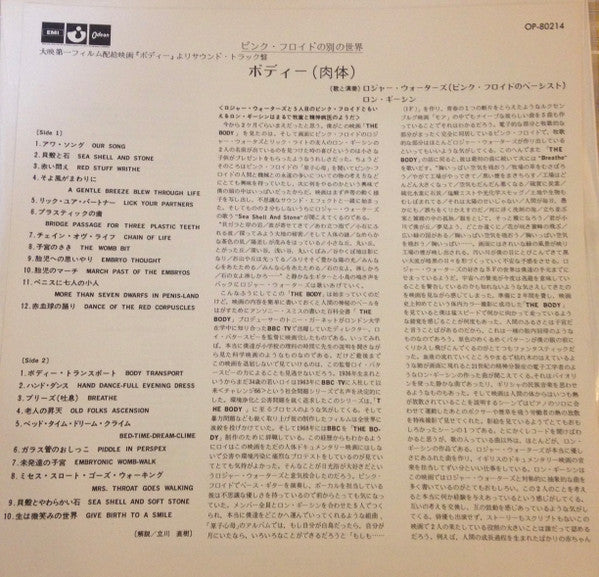 Ron Geesin - Music From The Body (Vinyl, LP, Album, Promo, Stereo)