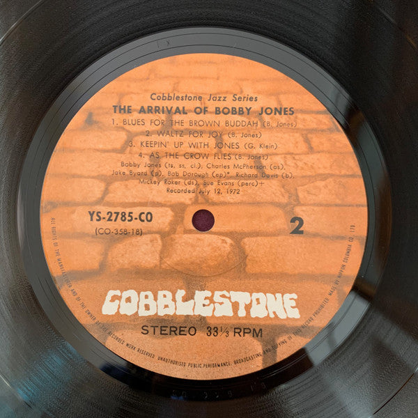 Bobby Jones (2) - Arrival Of Bobby Jones (Vinyl, LP, Album) Near Mint (NM or M-) / Very Good Plus (VG+)