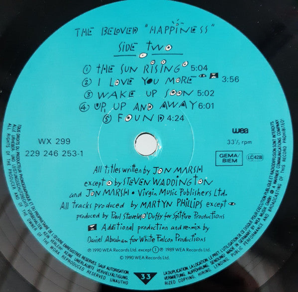 The Beloved - Happiness (Vinyl, LP, Album) Very Good Plus (VG+) / Very Good (VG)