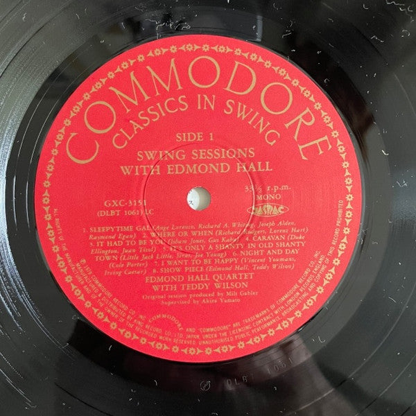 Edmond Hall - Swing Session (Vinyl, LP, Mono) Very Good (VG) / Very Good (VG)