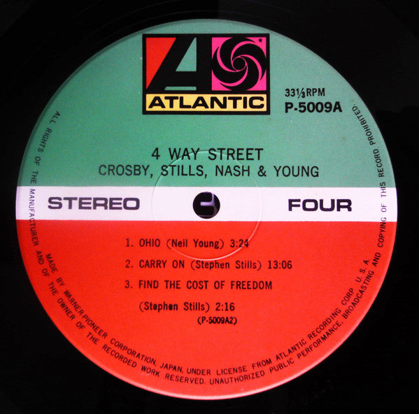 Crosby, Stills, Nash & Young - 4 Way Street (2xVinyl, LP, Album, Reissue) Near Mint (NM or M-) / Very Good Plus (VG+)