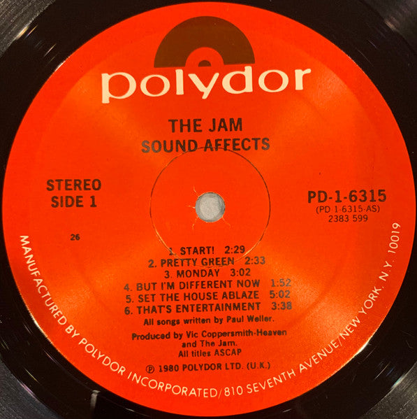 The Jam - Sound Affects (Vinyl, LP, Album) Very Good (VG) / Very Good (VG)