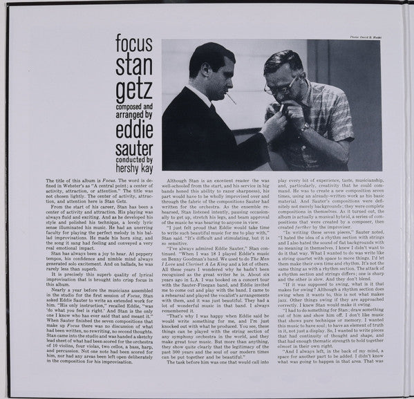 Stan Getz - Focus (Vinyl, LP, Album, Reissue, Stereo) Very Good Plus (VG+) / Good Plus (G+)