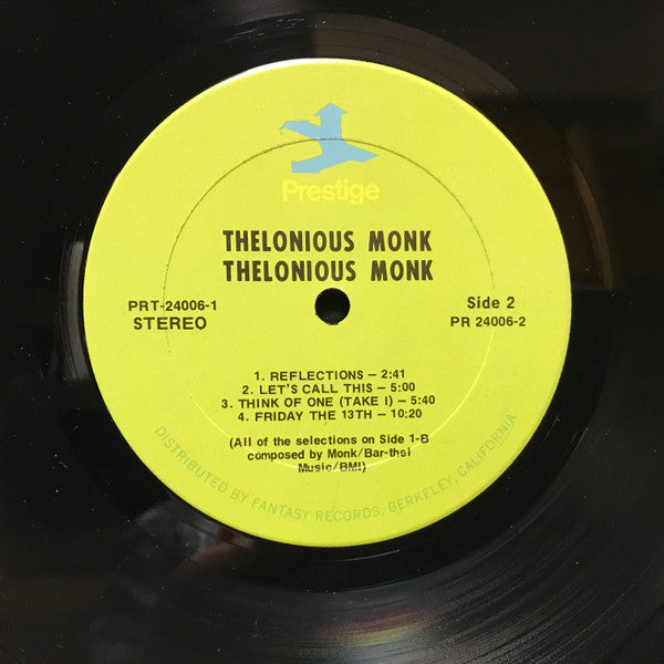 Thelonious Monk - Thelonious Monk (2xVinyl, LP, Compilation, Stereo) Very Good (VG) / Good Plus (G+)
