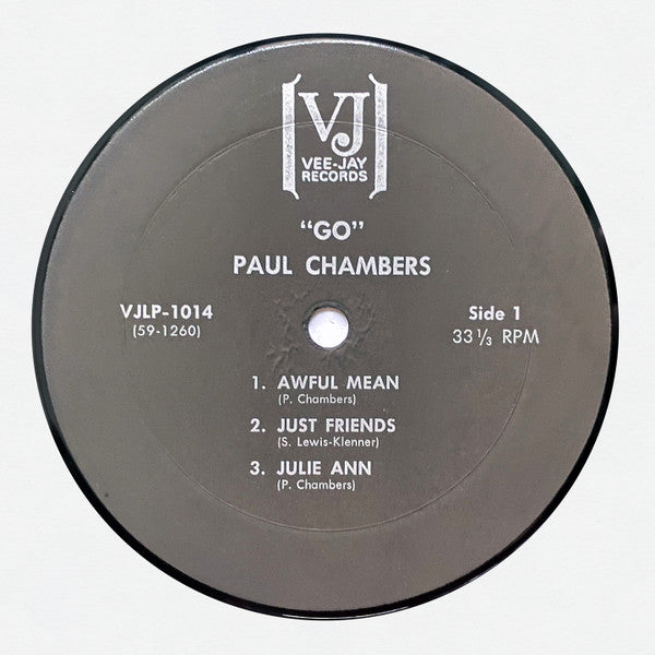 Paul Chambers (3) - Go (Vinyl, LP, Album, Repress, Stereo) Very Good Plus (VG+) / Very Good Plus (VG+)