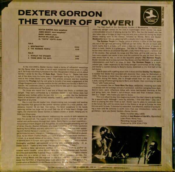 Dexter Gordon - The Tower Of Power! (Vinyl, LP, Album, Reissue) Very Good (VG) / Very Good (VG)