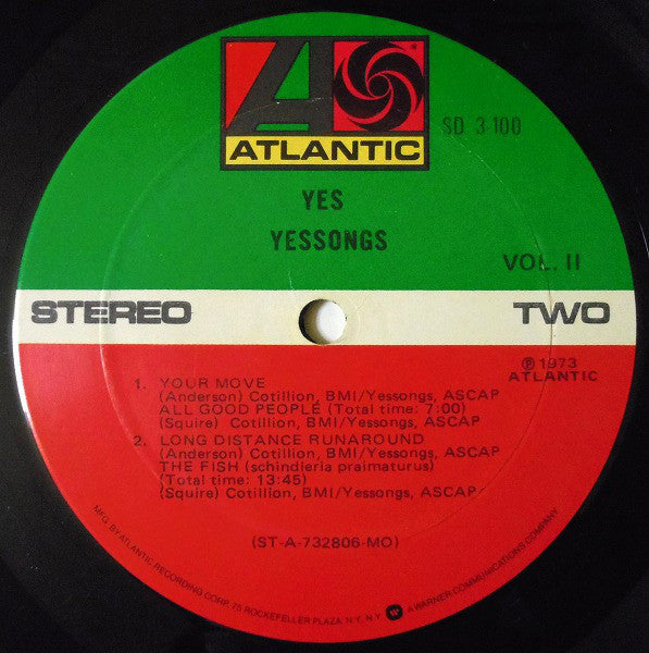 Yes - Yessongs (Vinyl, LP, Album, Reissue)