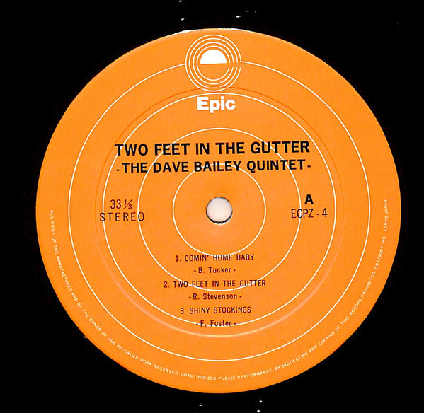 The Dave Bailey Quintet - 2 Feet In The Gutter (Vinyl, LP, Album, Reissue, Stereo) Very Good (VG) / Very Good (VG)