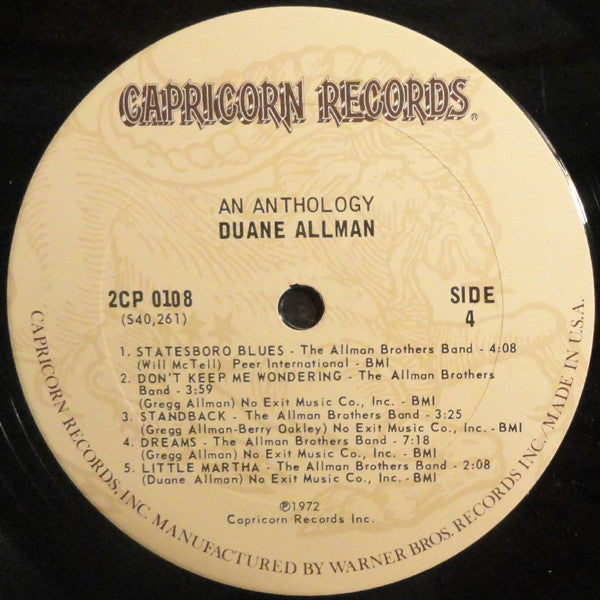 Duane Allman - An Anthology (2xVinyl, LP, Compilation, Repress) Very Good (VG) / Very Good (VG)