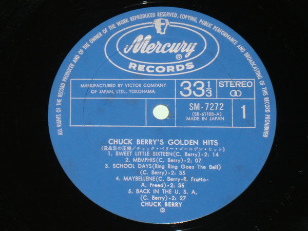 Chuck Berry - Johnny B. Goode Chuck Berry's Golden Hits (Vinyl, LP, Album) Very Good Plus (VG+) / Very Good Plus (VG+)