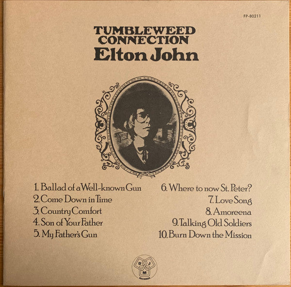 Elton John - Tumbleweed Connection (Vinyl, LP, Album, Reissue) Very Good (VG) / Very Good Plus (VG+)