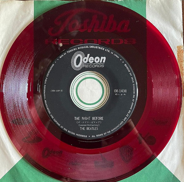 The Beatles - The Night Before / Another Girl (Vinyl, 7", Mono, 45 RPM) Very Good (VG) / Good (G)