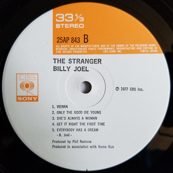 Billy Joel - The Stranger (Vinyl, LP, Album, Stereo)