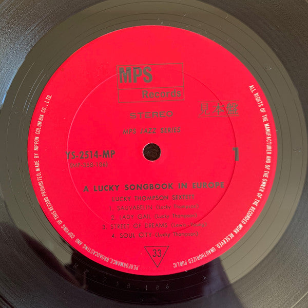 Lucky Thompson - A Lucky Songbook In Europe (Vinyl, LP, Album) Very Good Plus (VG+) / Very Good (VG)