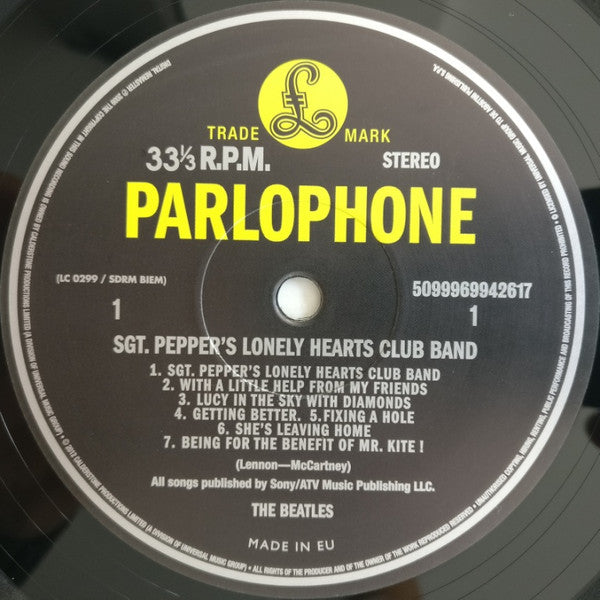 The Beatles - Sgt. Pepper's Lonely Hearts Club Band (Vinyl, LP, Album, Limited Edition, Reissue, Remastered) Mint (M) / Very Good Plus (VG+)