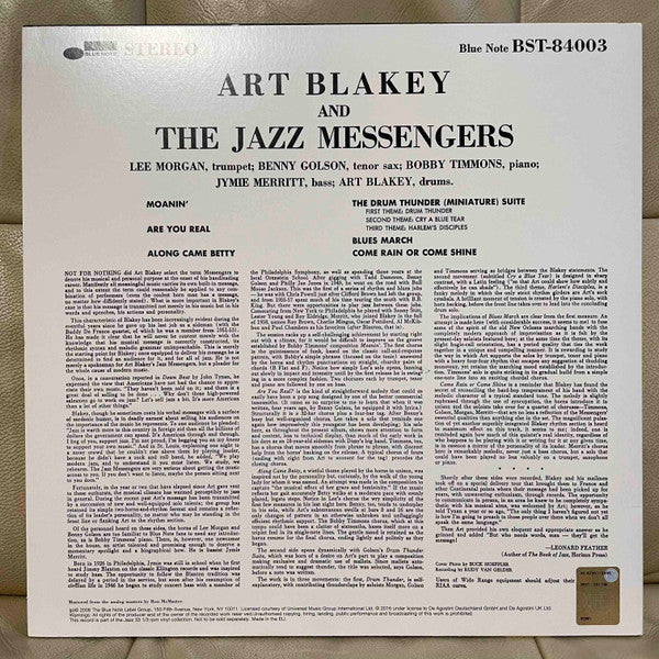 Art Blakey & The Jazz Messengers - Moanin' (Vinyl, LP, Album, Reiss...