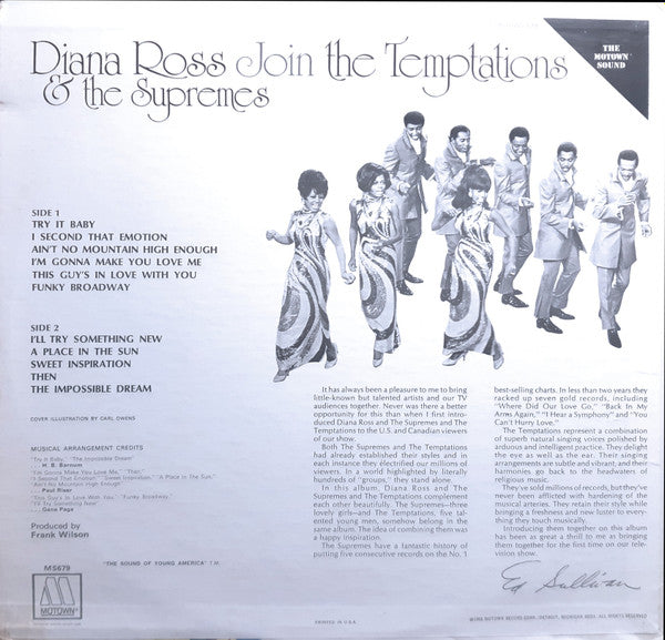 The Supremes - Diana Ross & The Supremes Join The Temptations (Vinyl, LP, Album, Stereo) Very Good (VG) / Fair (F)