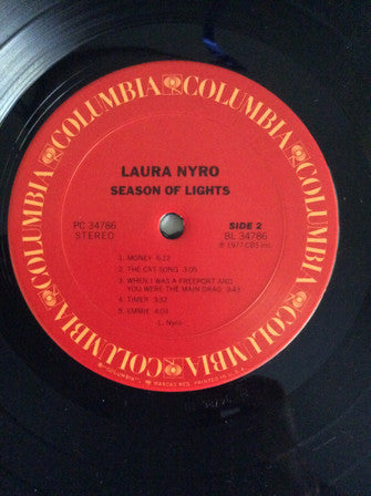 Laura Nyro - Season Of Lights...Laura Nyro In Concert (Vinyl, LP, Album, Stereo) Very Good Plus (VG+) / Very Good Plus (VG+)