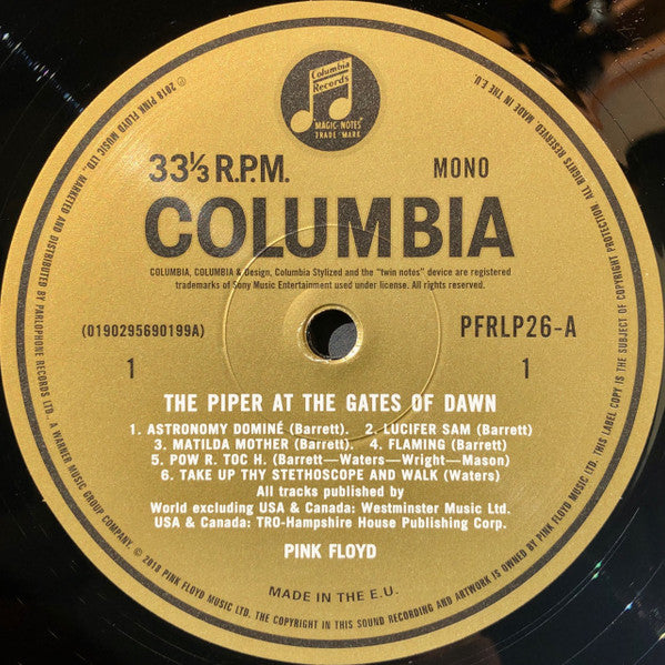 Pink Floyd - The Piper At The Gates Of Dawn (Vinyl, LP, Album, Record Store Day, Limited Edition, Reissue, Remastered, Mono) Near Mint (NM or M-) / Very Good Plus (VG+)