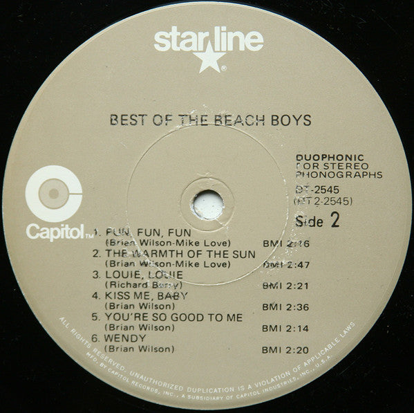 The Beach Boys - Best Of The Beach Boys - Vol. 1 (Vinyl, LP, Compilation, Reissue, Stereo) Very Good Plus (VG+) / Very Good Plus (VG+)