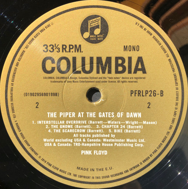 Pink Floyd - The Piper At The Gates Of Dawn (Vinyl, LP, Album, Record Store Day, Limited Edition, Reissue, Remastered, Mono) Near Mint (NM or M-) / Very Good Plus (VG+)