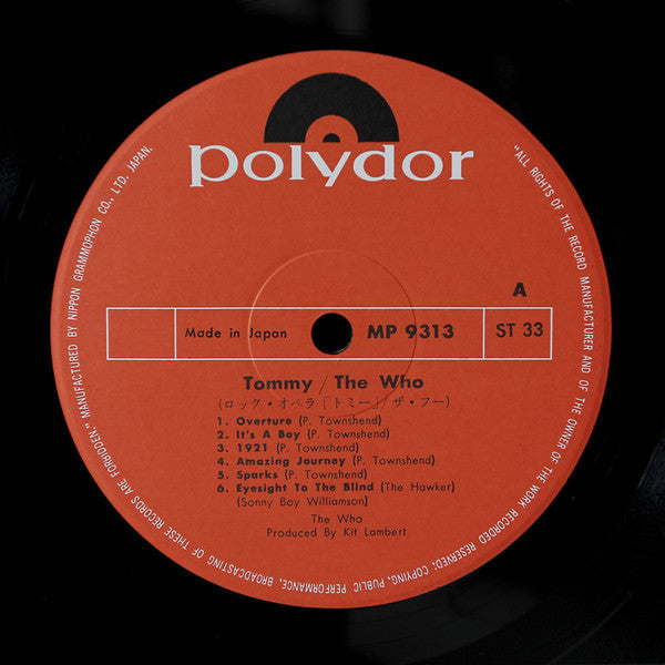 The Who - Tommy (2xVinyl, LP, Album) Very Good (VG) / Good Plus (G+)
