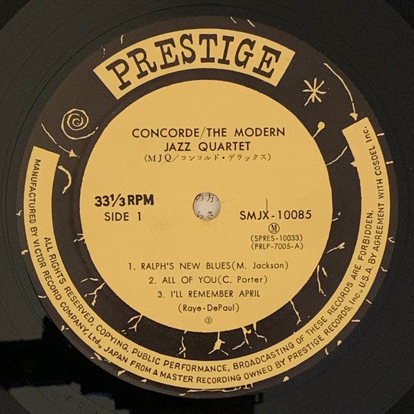 The Modern Jazz Quartet - Concorde (Vinyl, LP, Album, Mono) Very Good Plus (VG+) / Very Good (VG)