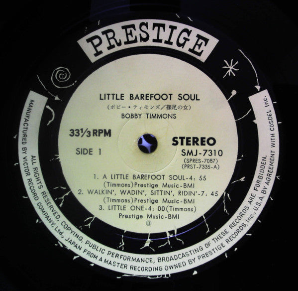 Bobby Timmons - Little Barefoot Soul (Vinyl, LP, Album, Stereo) Very Good Plus (VG+) / Very Good Plus (VG+)