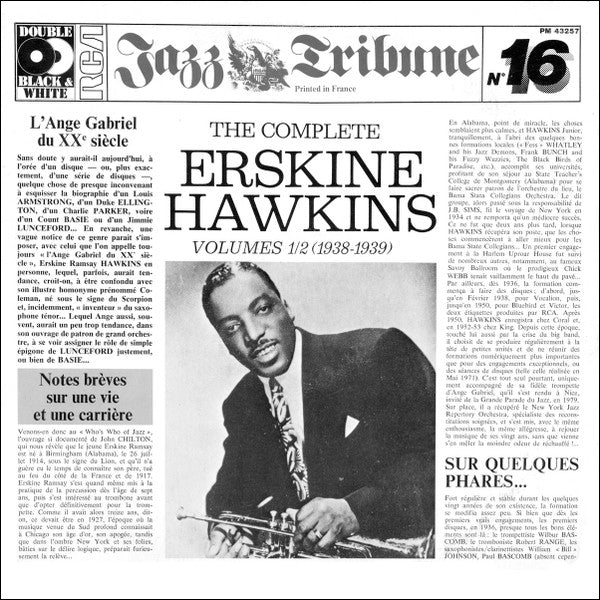 Erskine Hawkins - The Complete Erskine Hawkins Volumes 1/2 (1938/1939) (2xVinyl, LP, Compilation) Very Good (VG) / Very Good Plus (VG+)