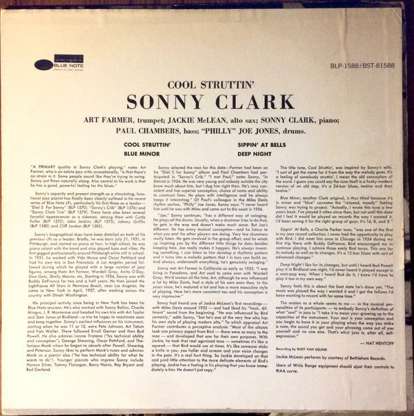 Sonny Clark - Cool Struttin' (Vinyl, LP, Album, Reissue, Stereo)