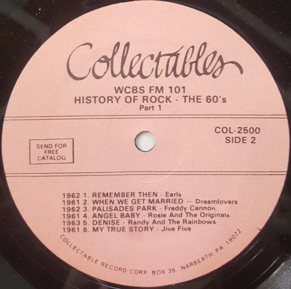 Various - WCBS FM101 History Of Rock - The 60's (2xVinyl, LP, Compilation) Very Good Plus (VG+) / Very Good Plus (VG+)