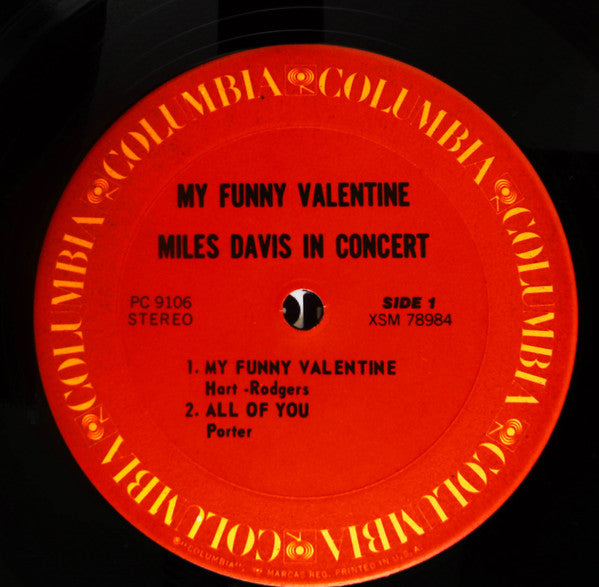 Miles Davis - My Funny Valentine - Miles Davis In Concert (Vinyl, L...