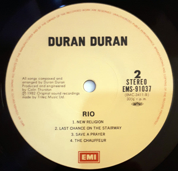 Duran Duran - Rio (Vinyl, LP, Album, Stereo)