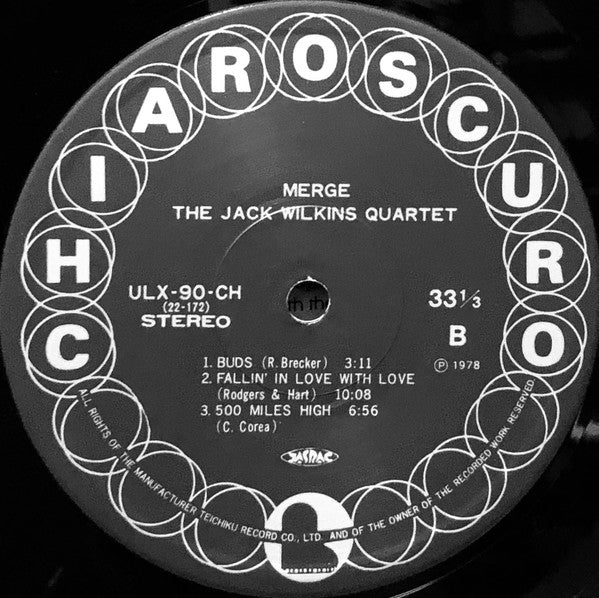 The Jack Wilkins Quartet - Merge (Vinyl, LP) Very Good Plus (VG+) / Very Good Plus (VG+)
