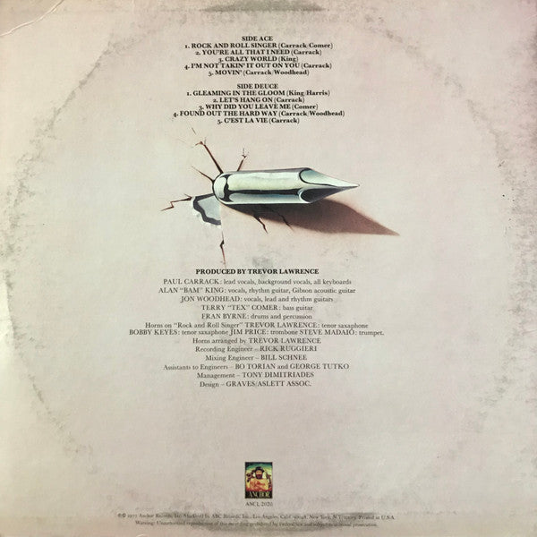 Ace (7) - No Strings (Vinyl, LP, Album, Stereo) Very Good (VG) / Very Good (VG)