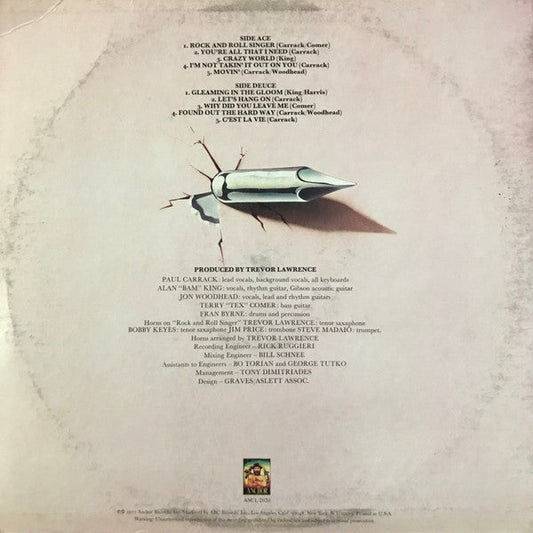 Ace (7) - No Strings (Vinyl, LP, Album, Stereo) Very Good (VG) / Very Good (VG)