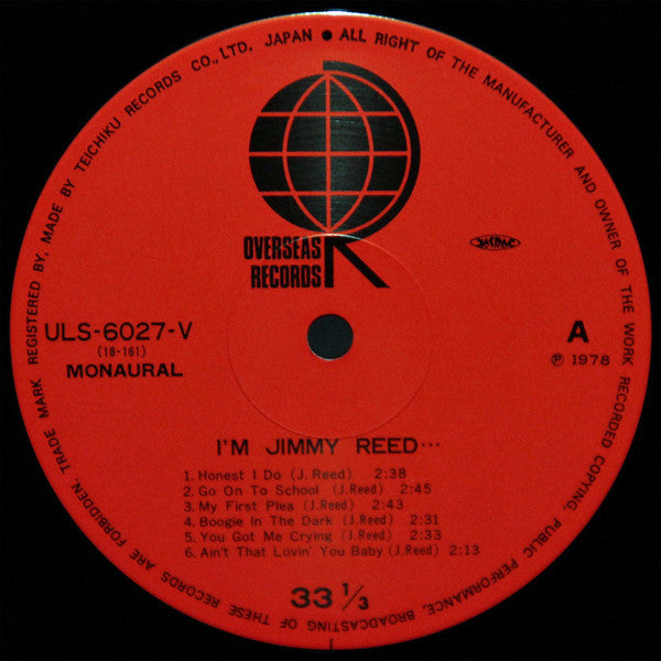 Jimmy Reed - I'm Jimmy Reed (Vinyl, LP, Album, Reissue) Very Good (VG) / Very Good (VG)