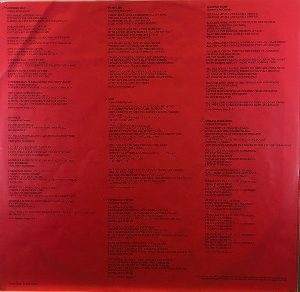 The Beatles - 1962-1966 (2xVinyl, LP, Compilation) Very Good Plus (VG+) / Good Plus (G+)