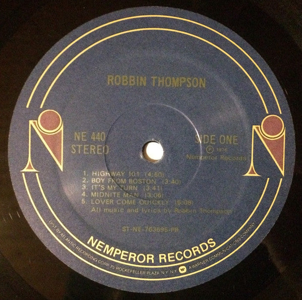 Robbin Thompson - Robbin Thompson (Vinyl, LP, Album) Good Plus (G+) / Good Plus (G+)