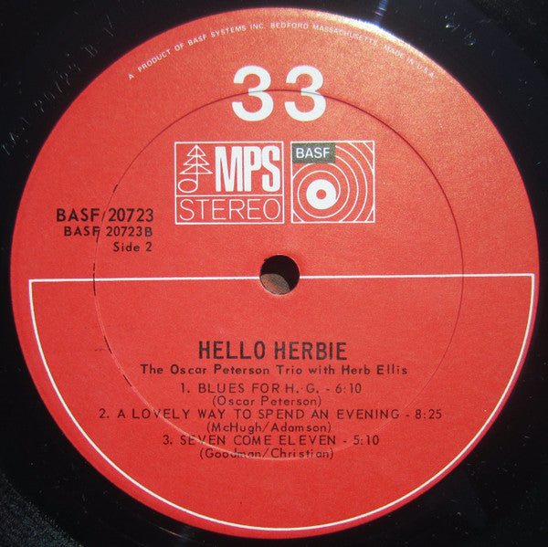 The Oscar Peterson Trio - Hello Herbie (Vinyl, LP, Album) Very Good (VG) / Very Good (VG)