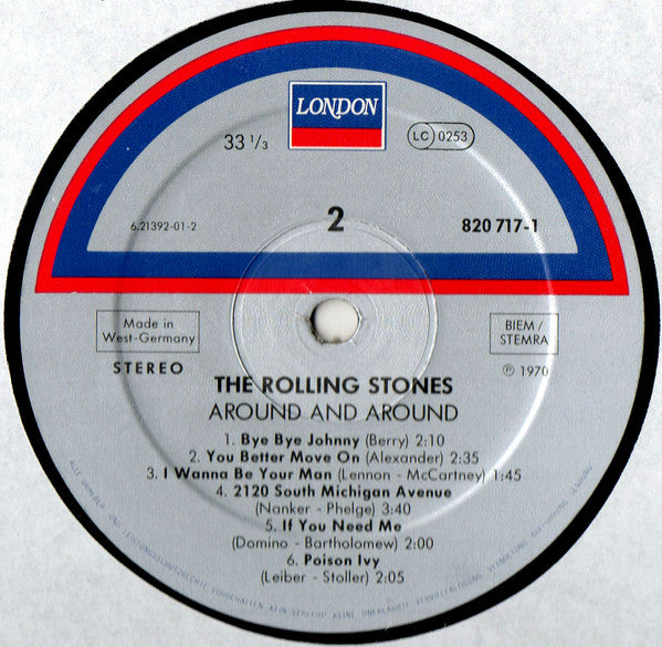 The Rolling Stones - Around And Around (Vinyl, LP, Album, Compilation, Reissue) Very Good Plus (VG+) / Very Good (VG)