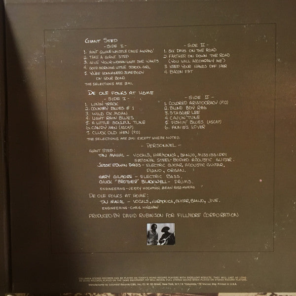 Taj Mahal - Giant Step / De Ole Folks At Home (2xVinyl, LP, Album, Reissue) Very Good (VG) / Very Good (VG)