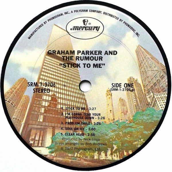 Graham Parker And The Rumour - Stick To Me (Vinyl, LP, Album, Stereo) Very Good (VG) / Very Good (VG)