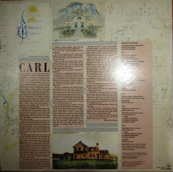 Carl Ruggles - The Complete Music Of Carl Ruggles (2xVinyl, LP, Stereo) Near Mint (NM or M-) / Very Good Plus (VG+)