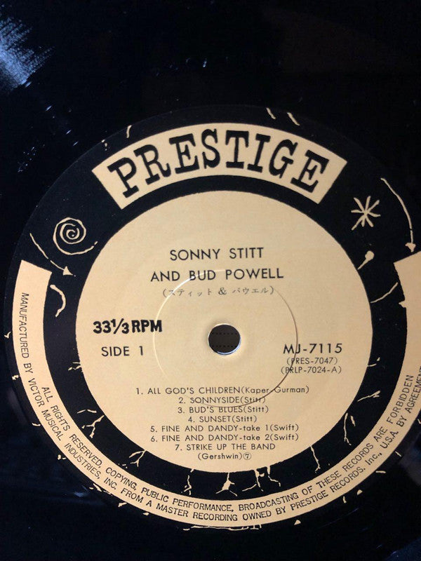 Sonny Stitt - Sonny Stitt / Bud Powell / JJ Johnson (Vinyl, LP, Compilation, Reissue, Mono) Very Good Plus (VG+) / Very Good Plus (VG+)