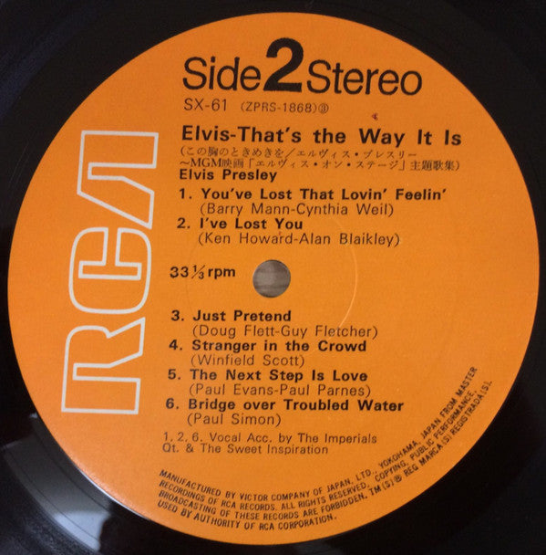 Elvis Presley - That's The Way It Is (Vinyl, LP, Album, Reissue, St...